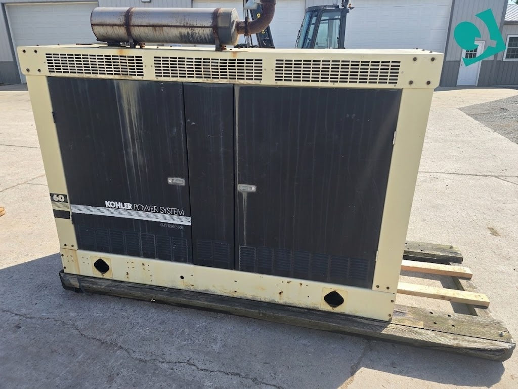 57 KW Kohler, LP propane generator, GM 5.7L engine, enclosed, 1024 hours, 2001 - Image 2