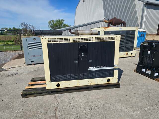 57 KW Kohler, LP propane generator, GM 5.7L engine, enclosed, 1024 hours, 2001 - Image 4