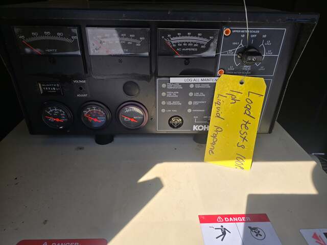 57 KW Kohler, LP propane generator, GM 5.7L engine, enclosed, 1024 hours, 2001 - Image 10