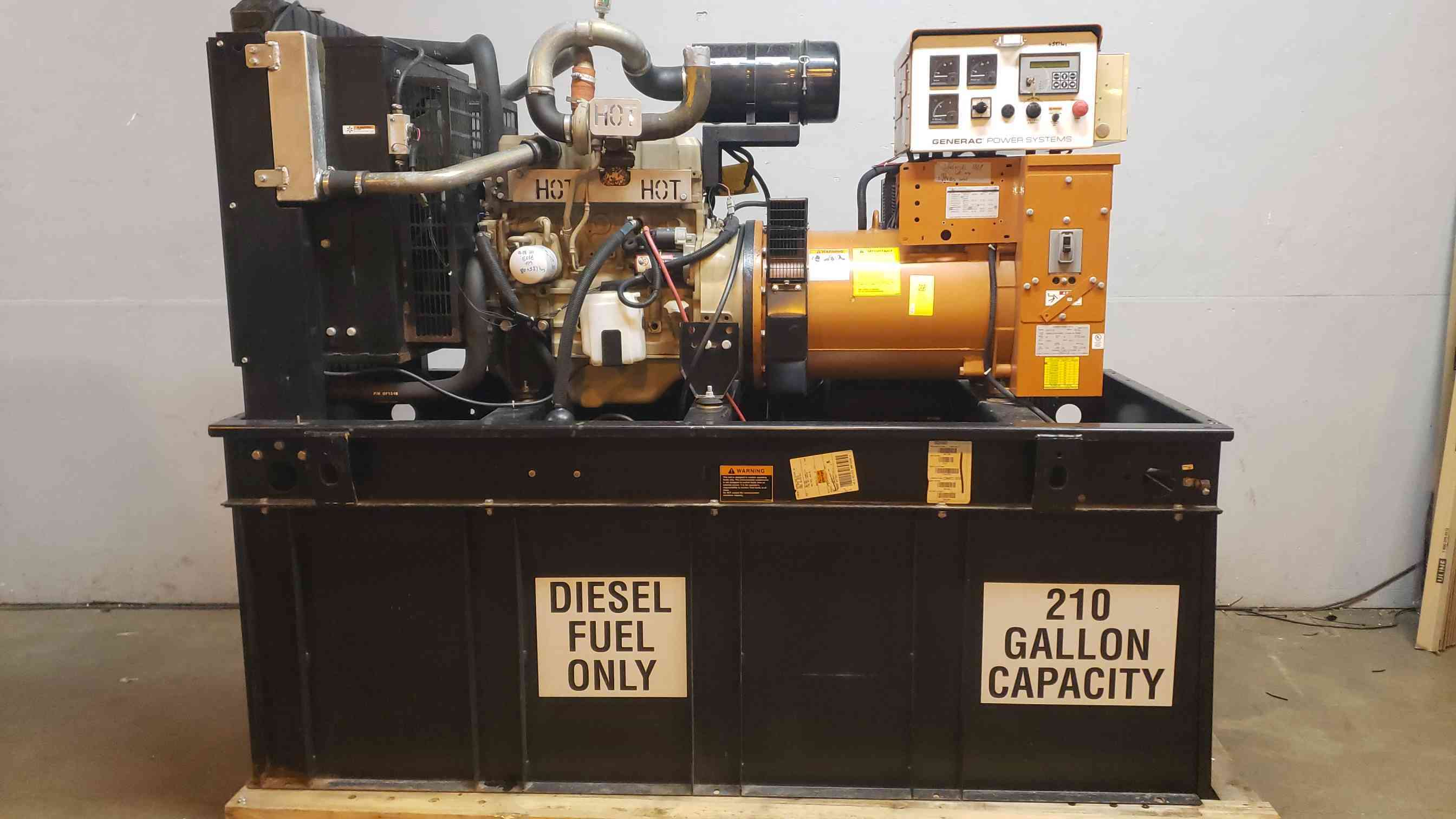 60 KW Generac, diesel generator, John Deere 5030 engine, 1 phase, 669 hours - Image 2