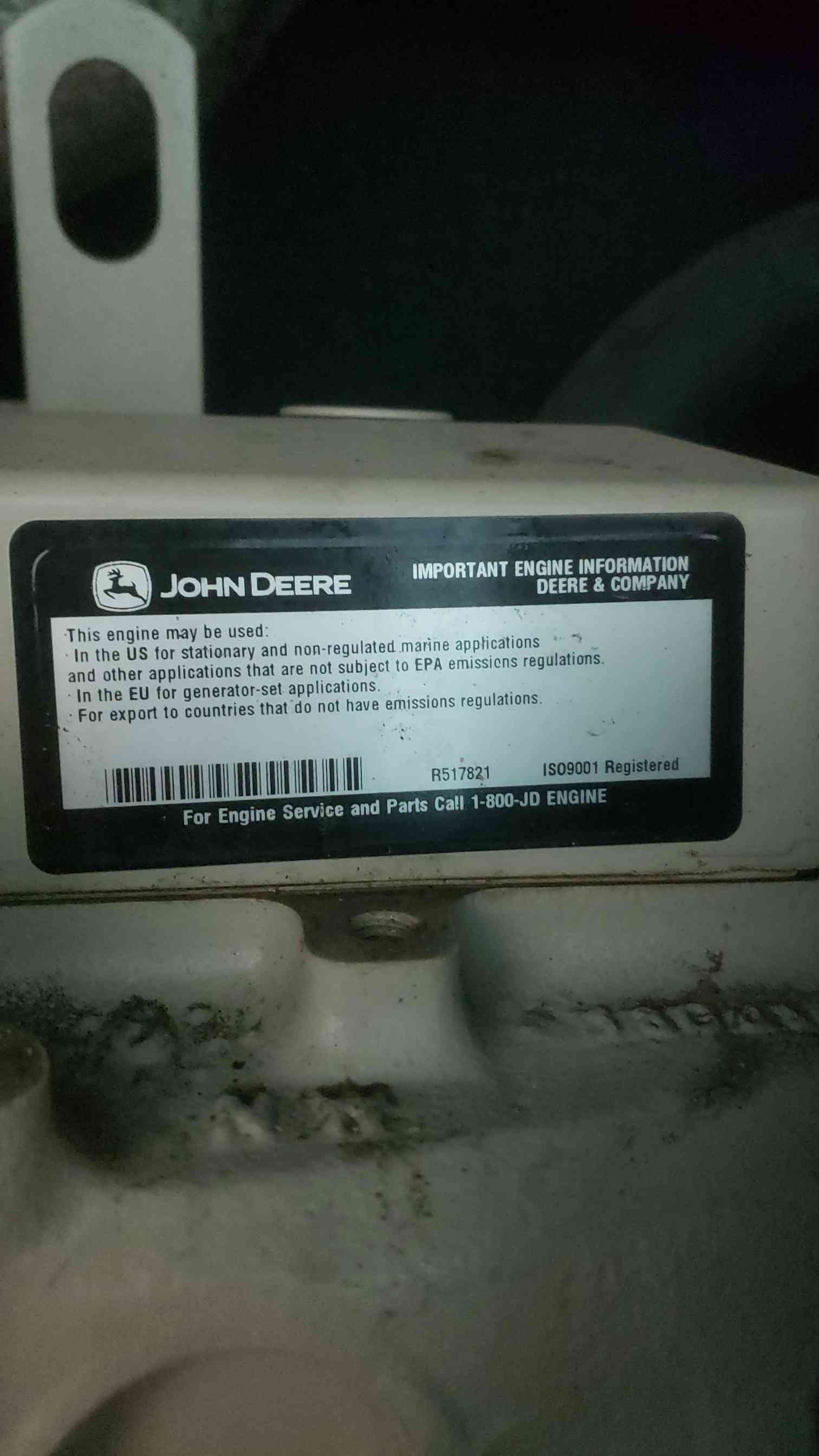 60 KW Kato light #D60FGJ4, diesel generator, John Deere 4045TF150 engine, 849 hours - Image 9