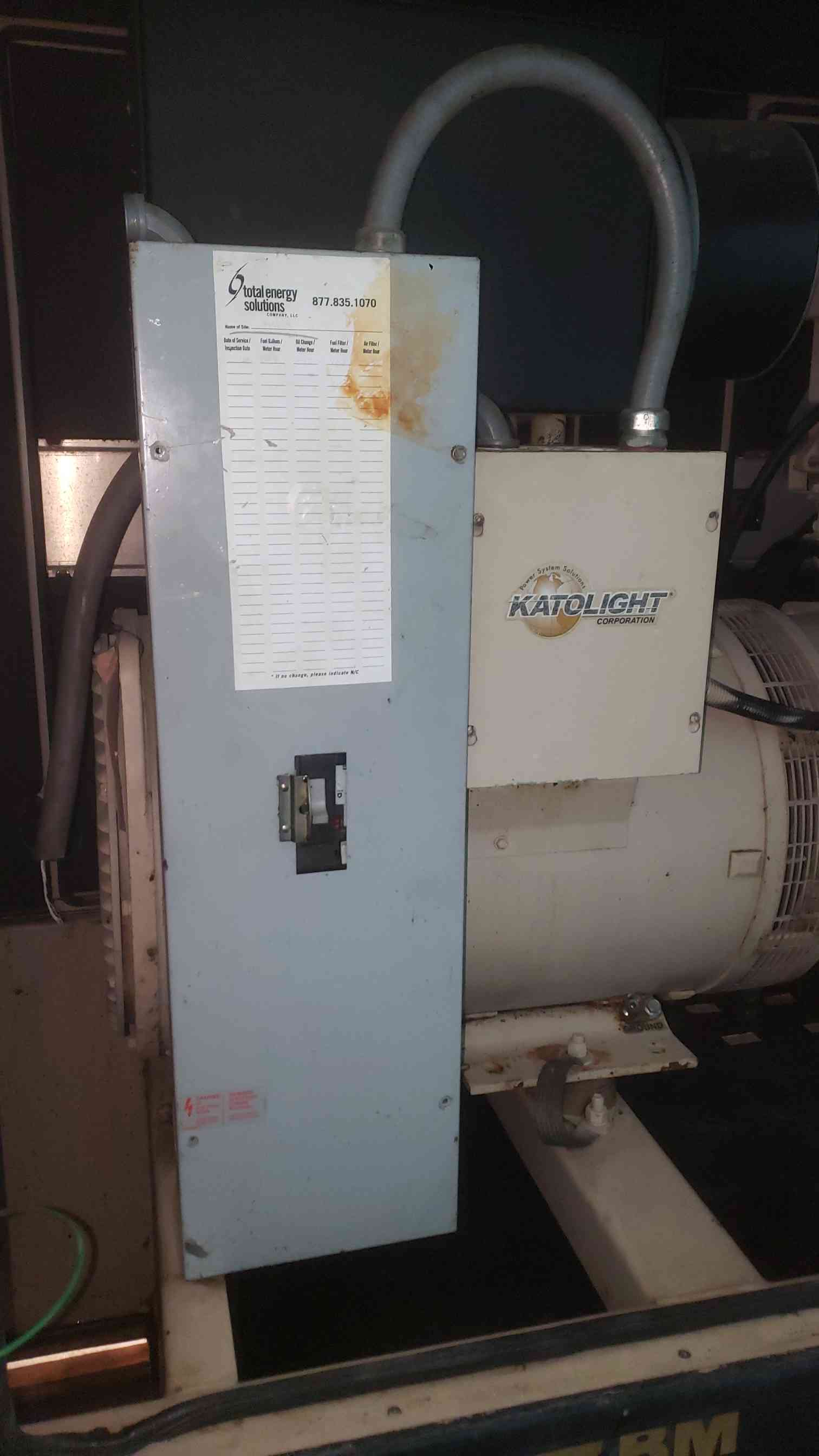 60 KW Kato light #D60FGJ4, diesel generator, John Deere 4045TF150 engine, 849 hours - Image 10