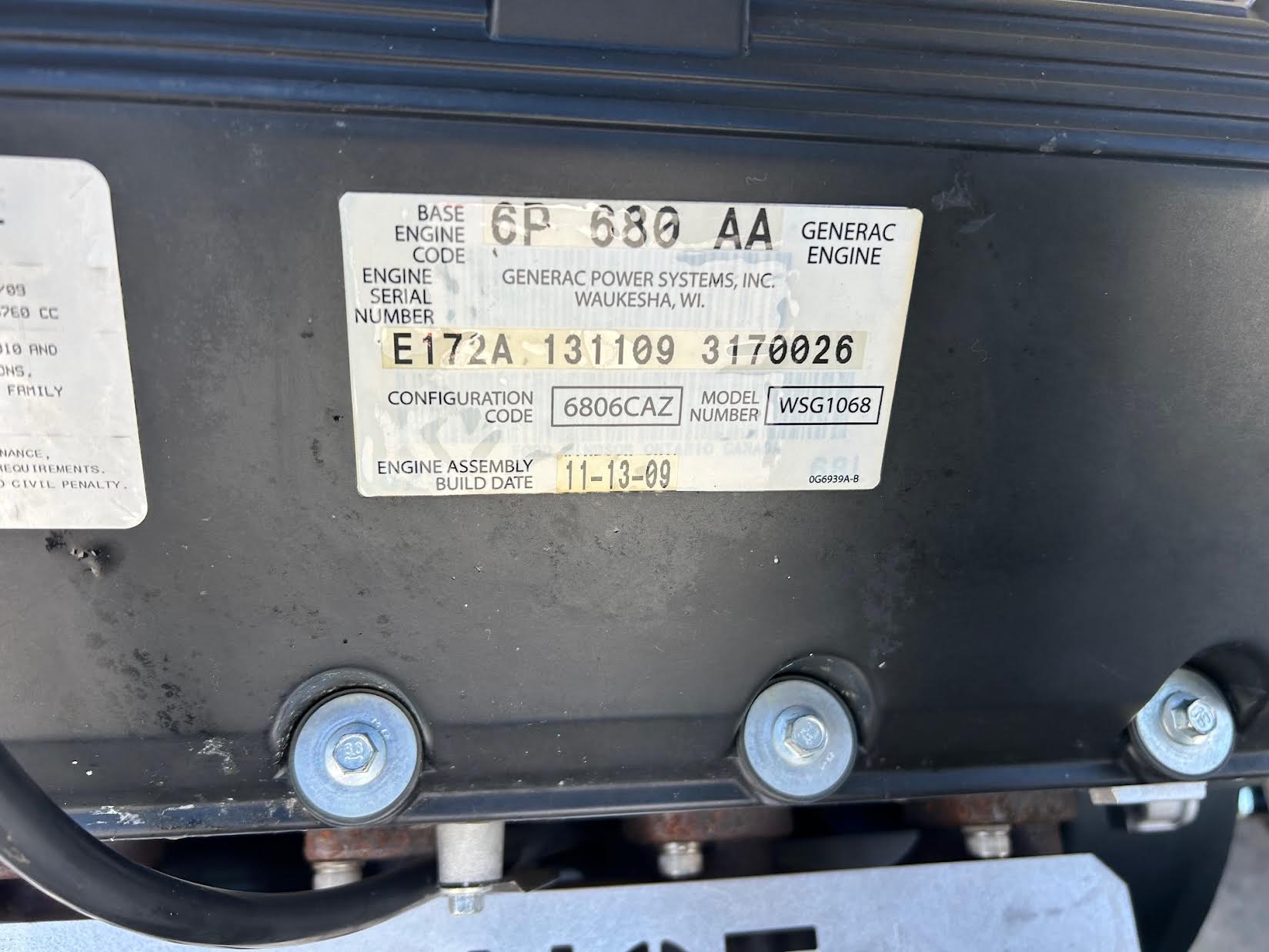 80 KW Generac, natural gas/LP generator, enclosed, 3 phase, 398 hours - Image 8