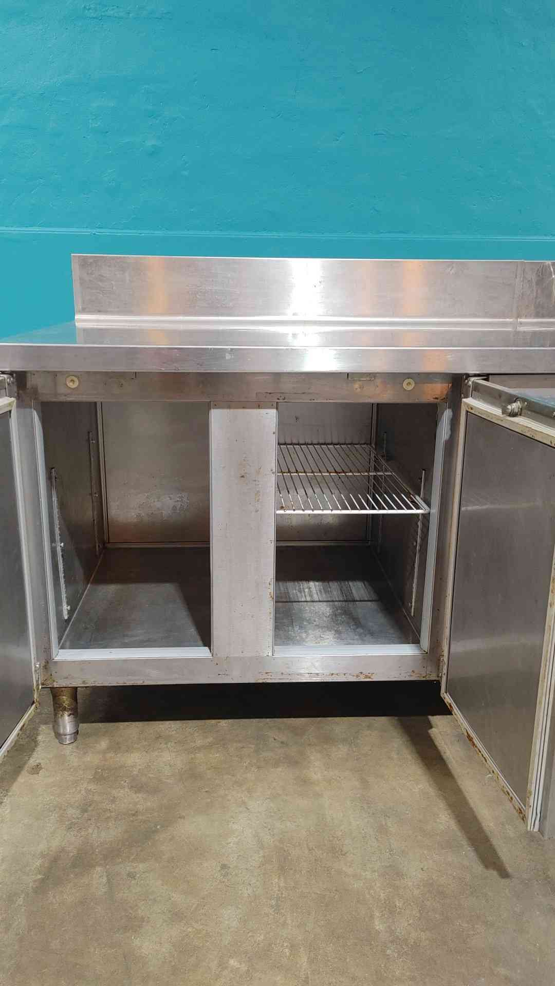 Craig #LB-4-33-SC, stainless steel cafeteria prep dual sink, commercial refrigerator/freezer - Image 7