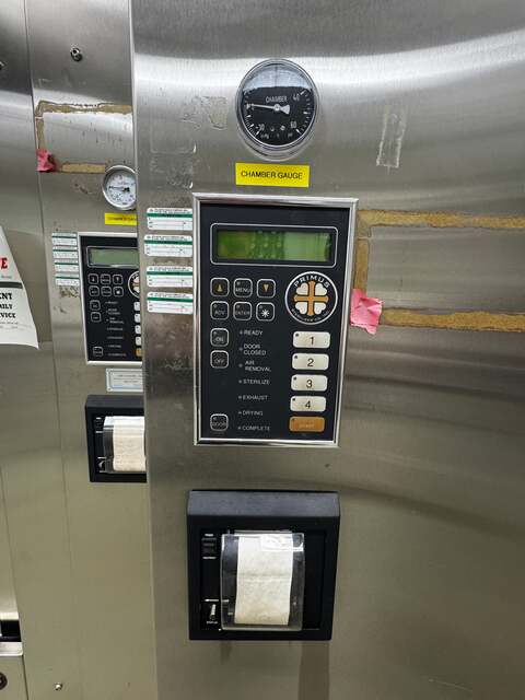Primus #PSS5, steam sterilizer, 26" x 26" x 49" chamber, 45 psi (2 available) - Image 5