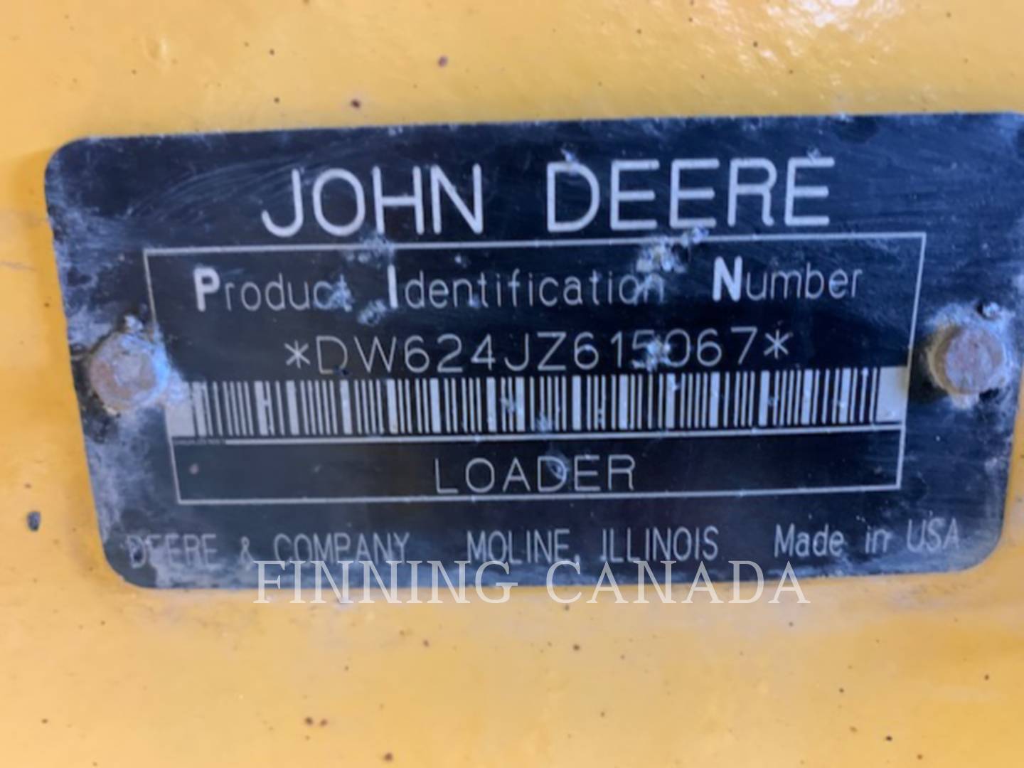 John Deere 624J, Wheel Loader, 12598 hours, S/N: DW624JZ615067, 2007 - Image 6
