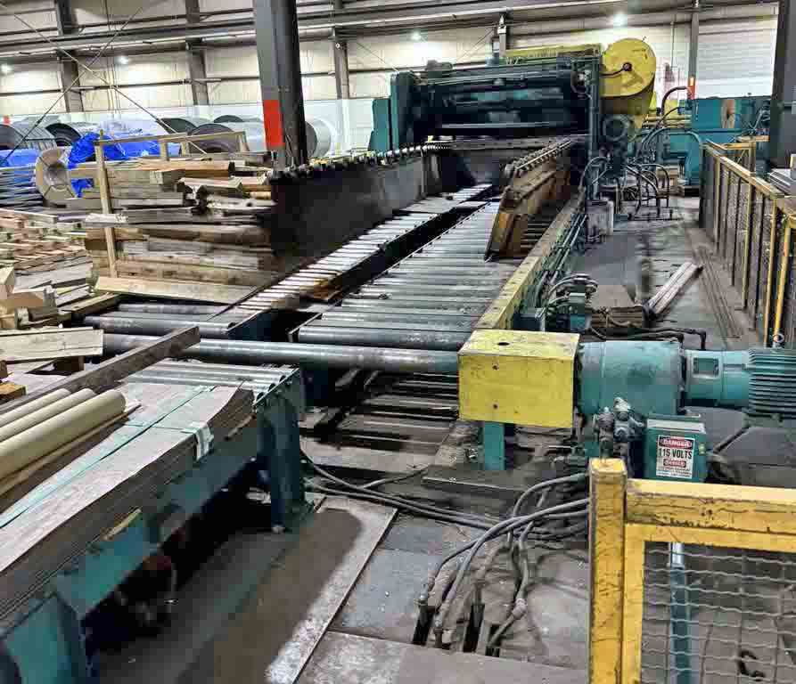 74" x .5" Herr Voss, Cut-To-Length line, Red Bud Stretch leveler retrofit, 60000 lb., 84" OD, 20"-34" ID, 50 - Image 9