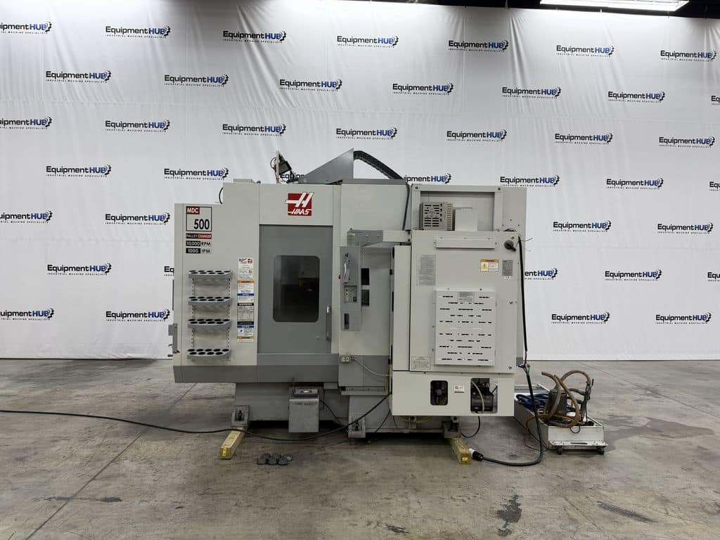 Haas #MDC-500, dual pallet CNC vertical machining center, 20" X, 16" Y, 20" Z, 10000 RPM, 24+1 automatic tool - Image 1