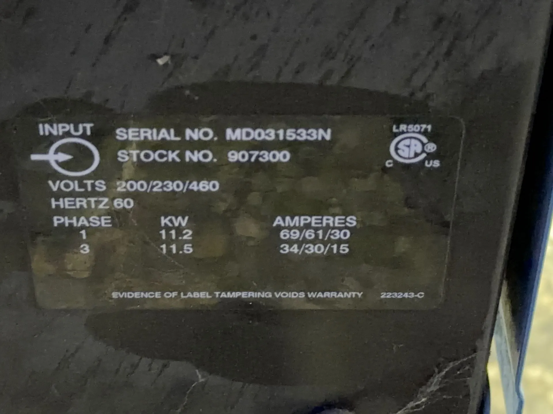 Miller #Millermatic-350P, Mig Welding Machine, 300 Amps - Image 6