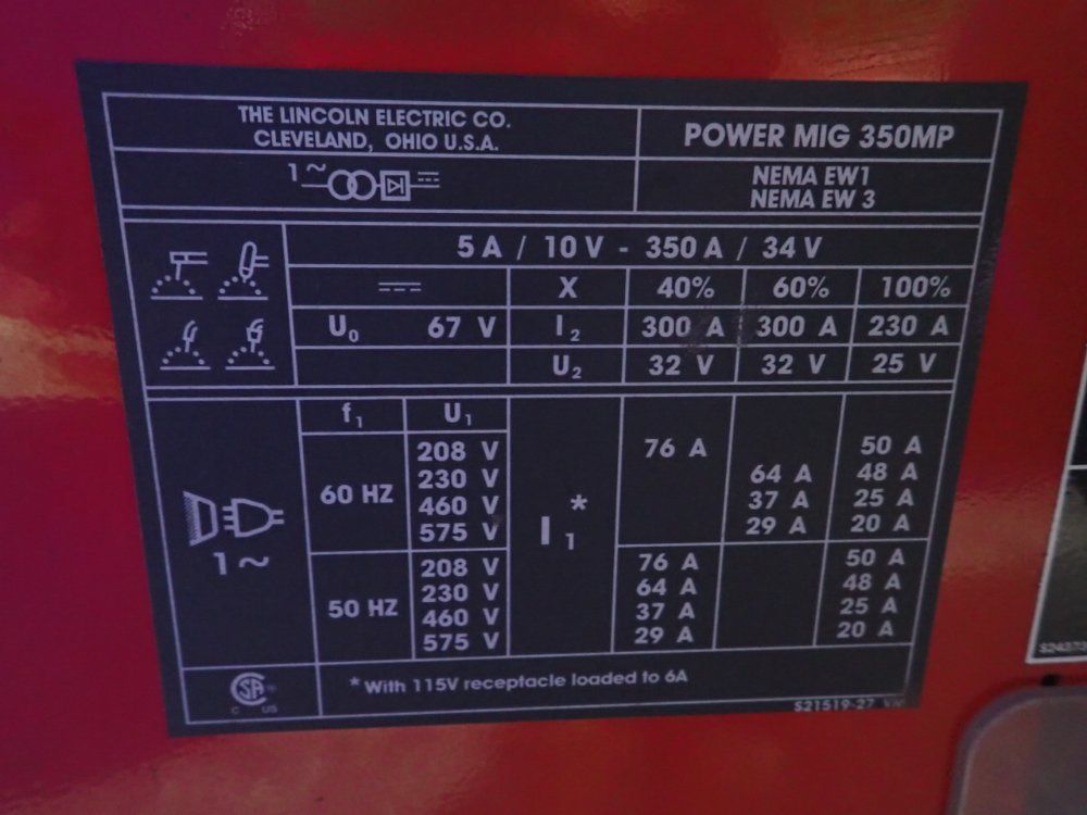 Lincoln Electric #Power-MIG-350MP, Mig Welding Machine, 350 Amps - Image 6