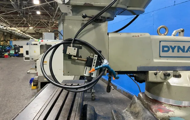 Dyna #EM3116, CNC vertical mill, 10" x 50" table, Dyna control - Image 9