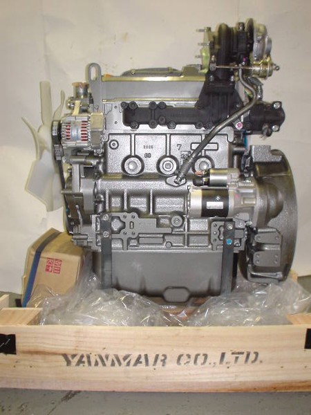 70 HP Yanmar #4TNV98T-GGE, Diesel Engine, Complete, Fan to Flywheel - Image 1