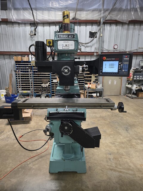 Southwestern Industries #Trak-K3SX-3, 3-Axis CNC Knee Mill, 10" x 50" table, 3 HP, 220 V. - Image 1