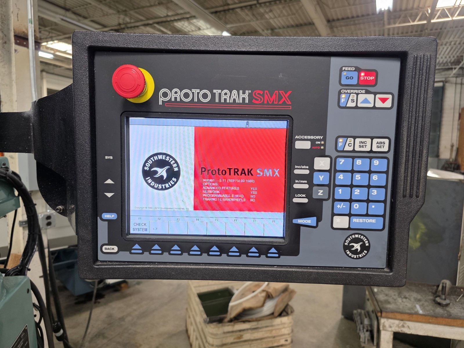 Southwestern Industries #Trak-K3SX-3, 3-Axis CNC Knee Mill, 10" x 50" table, 3 HP, 220 V. - Image 2