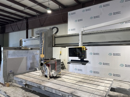 Omag #Digitale-5, CNC 5-Axis Bridge Saw, 141" x 78.7" table, stone cutting & milling center, 2024 - Image 7