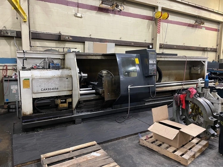 Vanguard #CAK80485D, CNC Lathe, 32" swing, 191" length, 28" chuck, 5-1/8" bore, 10-1000 RPM, 30 HP, 2007 - Image 1