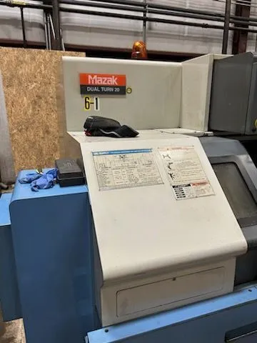 Mazak #DUAL-TURN-20, CNC Lathe, dual spindle, 12.6" turn diameter, 49.21" mach. length, 8" chuck, 20 HP, 1995 - Image 2