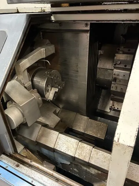 Mazak #DUAL-TURN-20, CNC Lathe, dual spindle, 12.6" turn diameter, 49.21" mach. length, 8" chuck, 20 HP, 1995 - Image 3