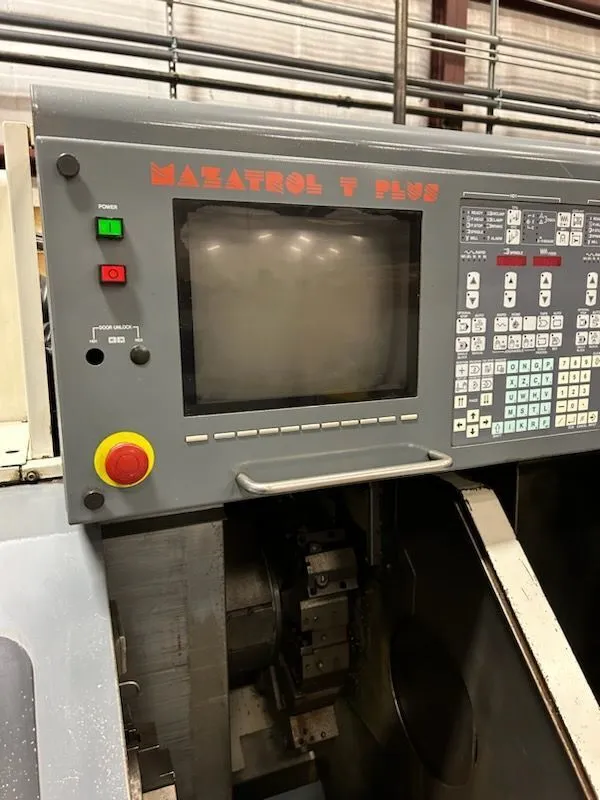 Mazak #DUAL-TURN-20, CNC Lathe, dual spindle, 12.6" turn diameter, 49.21" mach. length, 8" chuck, 20 HP, 1995 - Image 5