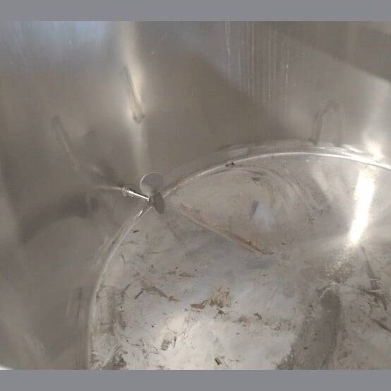 580 gallon Perma-San #560L, Stainless Steel Mixing Tank, 5' diameter x 46.5" deep tank, 1 HP 3-blade impeller - Image 7