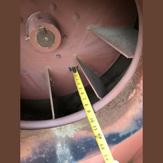 Joy, Centrifugal Blower, 26" impeller diameter, 8" impeller width, 15" inlet diameter, 12.5" x 12.5" - Image 3