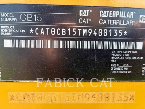 Caterpillar CB15, 2198 hours, S/N: M9400135, 2018 - Image 6