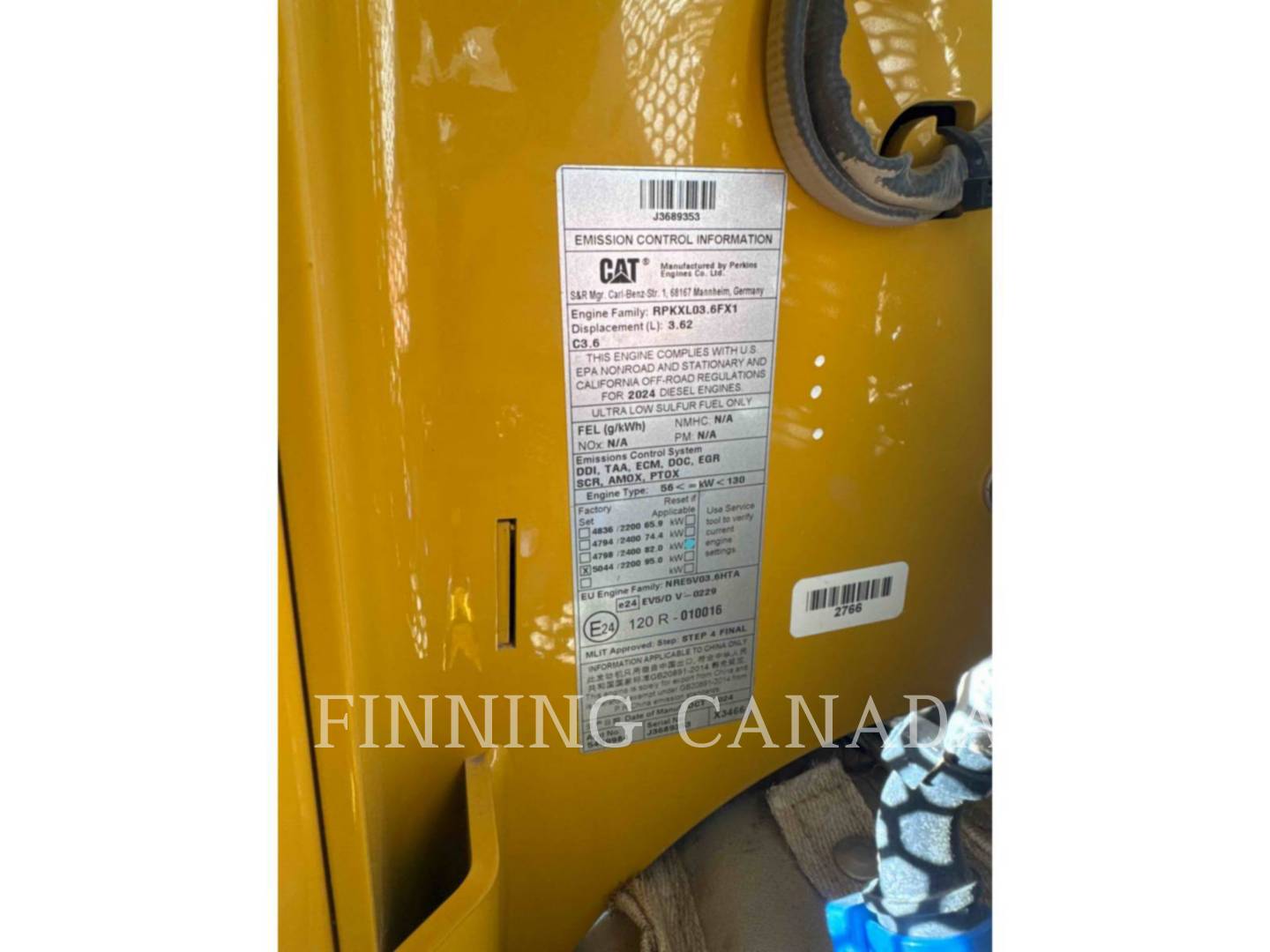 Caterpillar D3 LGP, 822 hours, S/N: XT504301, 2025 - Image 8
