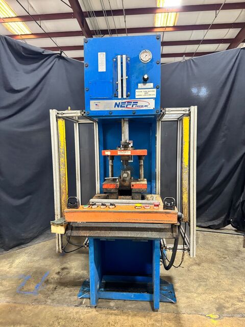18.9 Ton, Neff #DF15-5HS, C-frame hydraulic press, 10" stroke, 24" daylight, 24" x 21" bed, 2006 (2 available) - Image 2