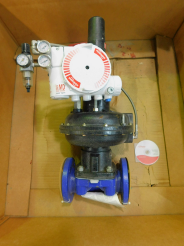 Saunders, 3" 150# Diaphragm Valve, Flowserve 3410 MD Logix 3400 Positioner, Unused - Image 1