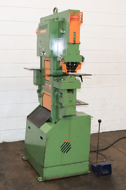 5" x 5" x 3/8" Peddinghaus #Peddiworker-1, hydraulic ironworker, 100 ton, 10" throat, 1-5/8" stroke, 16" flat - Image 3