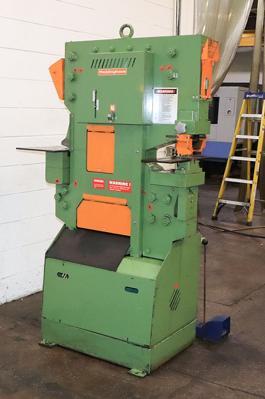 5" x 5" x 3/8" Peddinghaus #Peddiworker-1, hydraulic ironworker, 100 ton, 10" throat, 1-5/8" stroke, 16" flat - Image 4