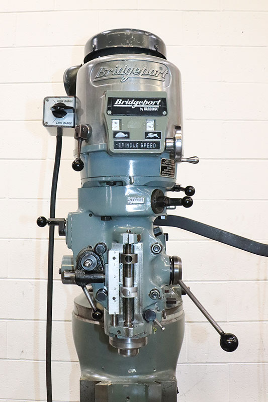 Bridgeport Hardinge #Series-I, vertical mill, 9" x49" table, 2 HP, 36" X, 12" Y, 16" Z, R-8, 60-4200 RPM - Image 5