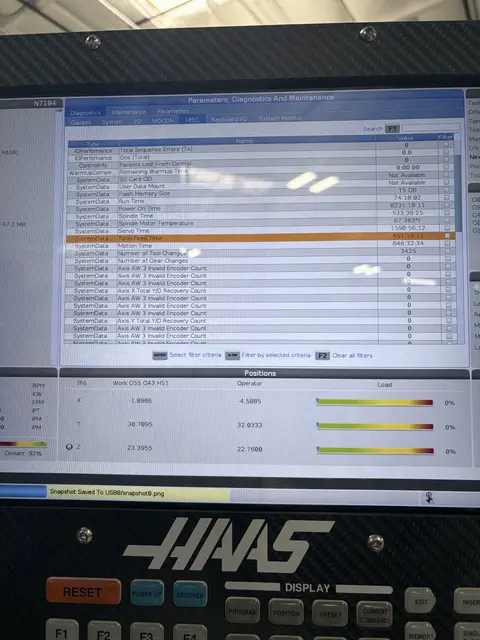 Haas #VF-8/40, CNC vertical machining center, 50+1 automatic tool changer, 64" X, 40" Y, 30" Z, 15000 RPM - Image 2