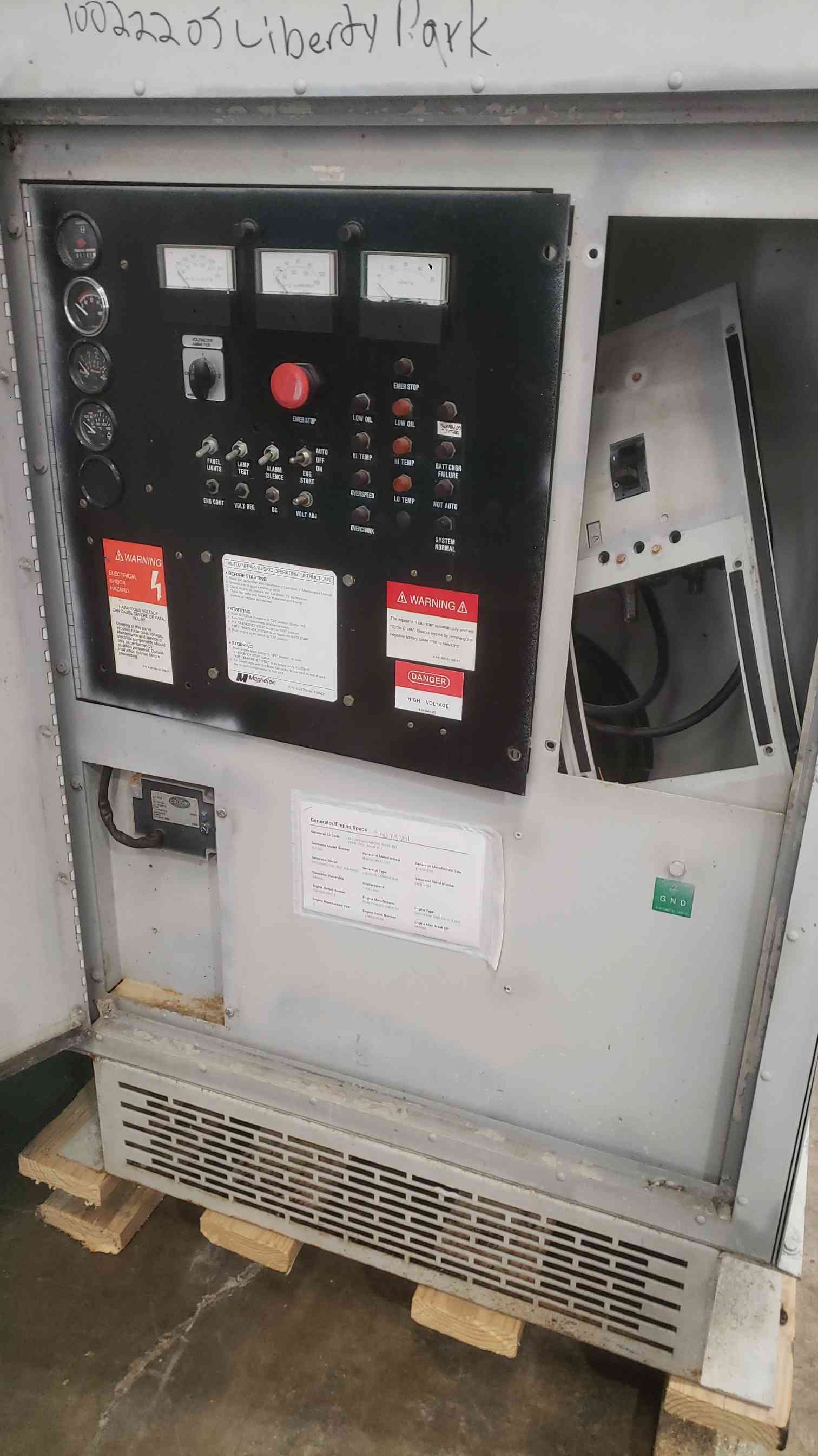 40 KW Magnetek #RLS-500, natural gas/propane generator set, 120/240 Volts, 1161.6 hours, AS IS - Image 2