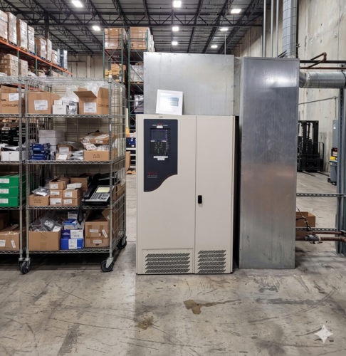 600 Amp. MGE #72-504064-00, static transfer switch, 3 phase, 480 Volts (2 available) - Image 1