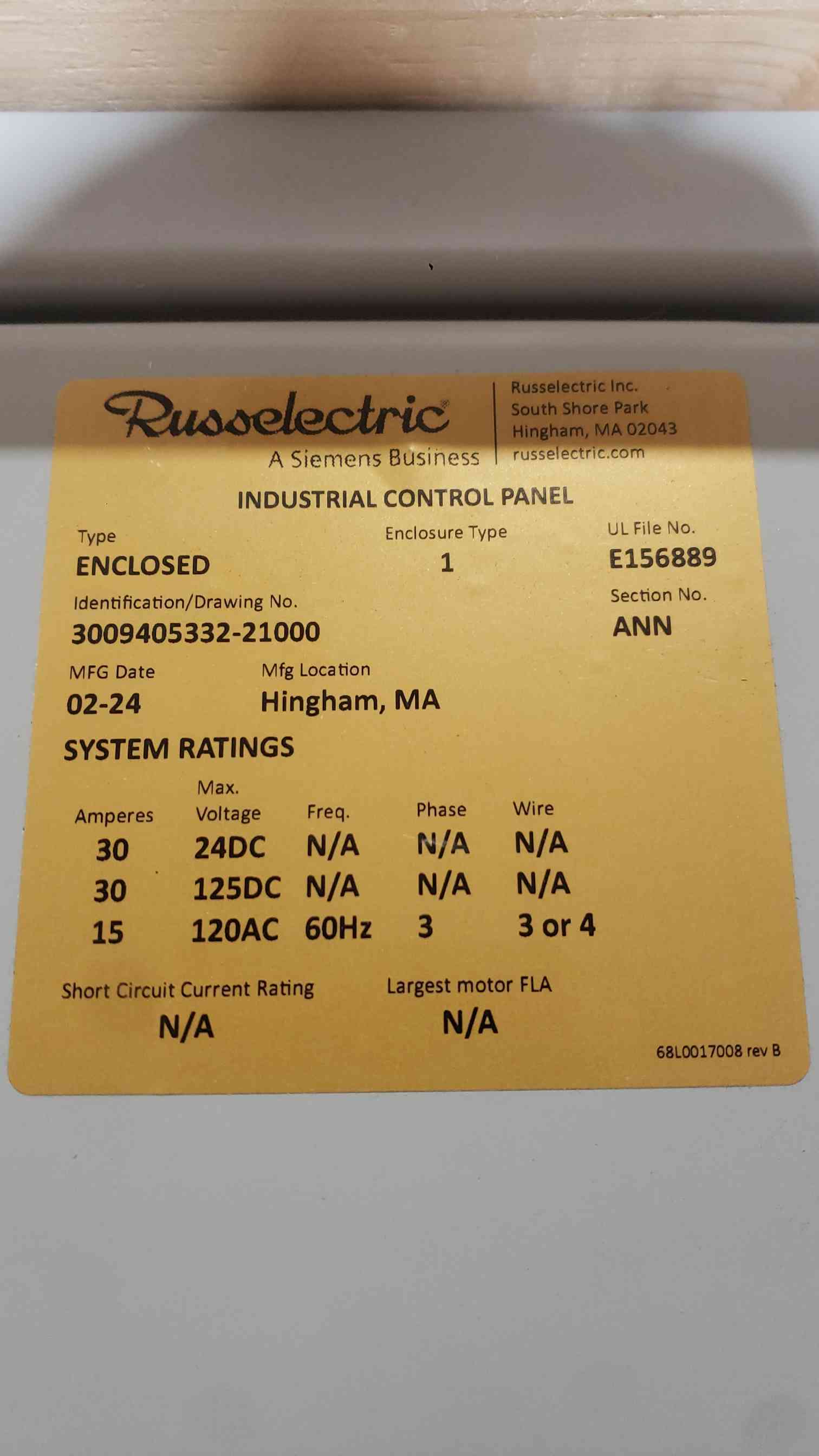 Russelectric #3009405332-21000, automatic transfer switch remote annunciator control panel, new - Image 9