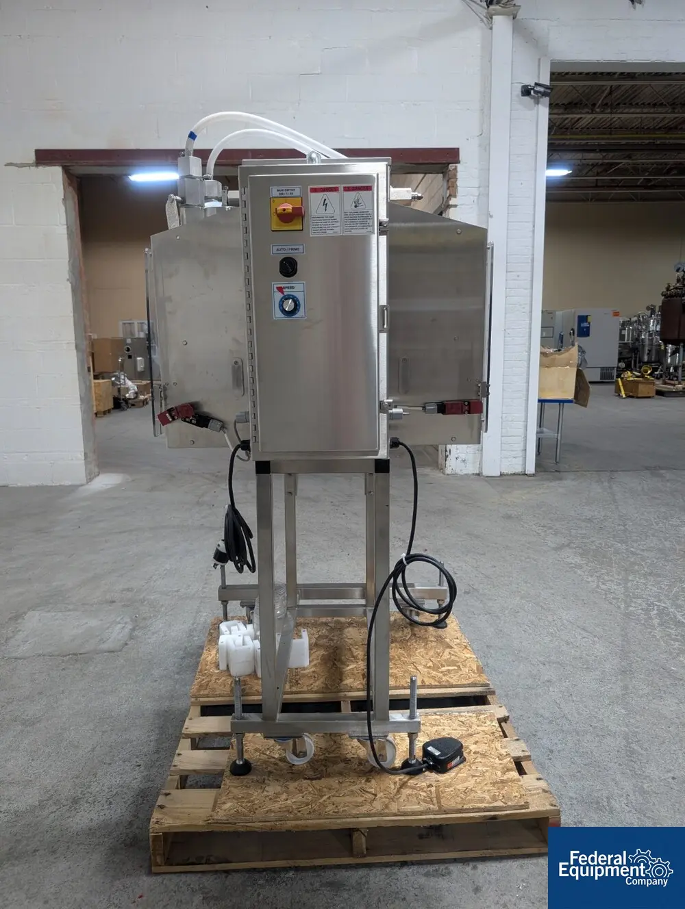 Filamatic #DAB-32-4, Piston Filler, (2) Fill Heads with Pumps, Stainless Steel, on stand, 220 V. - Image 5