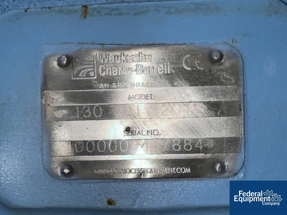 3888 psi, Waukesha #U130, Positive Displacement Rotary Lobe Pump, Stainless Steel, 15 HP, 2021 - Image 2