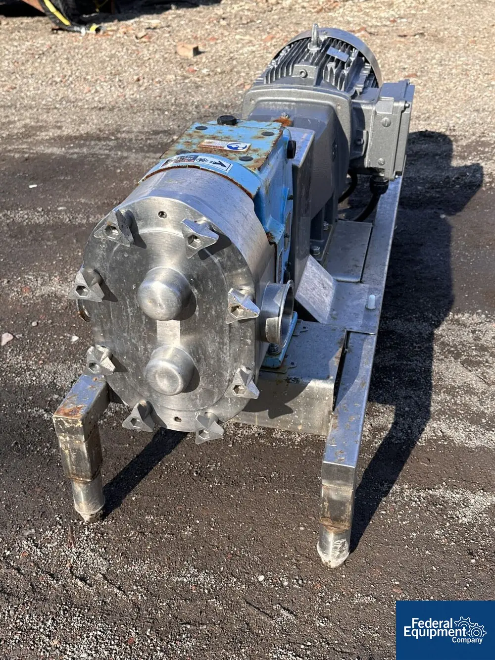 3888 psi, Waukesha #U130, Positive Displacement Rotary Lobe Pump, Stainless Steel, 15 HP, 2021 - Image 3