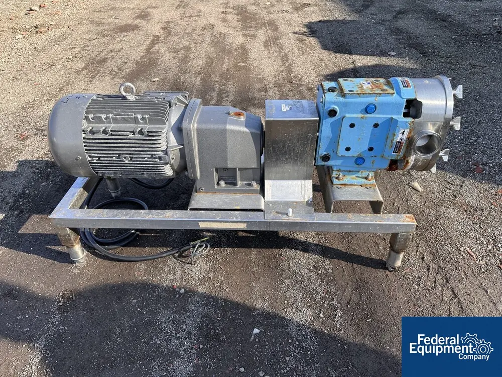 3888 psi, Waukesha #U130, Positive Displacement Rotary Lobe Pump, Stainless Steel, 15 HP, 2021 - Image 4
