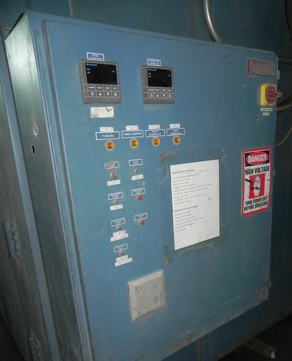 72" width x 72" H x 120" L Wisconsin Oven, 500°F. Gas-fired - Image 3