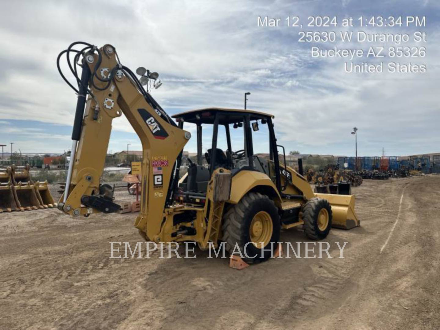 Cat 415F2 4EOP, Backhoe Loader, 1961 hours, S/N: HWA00853, 2019 - Image 3