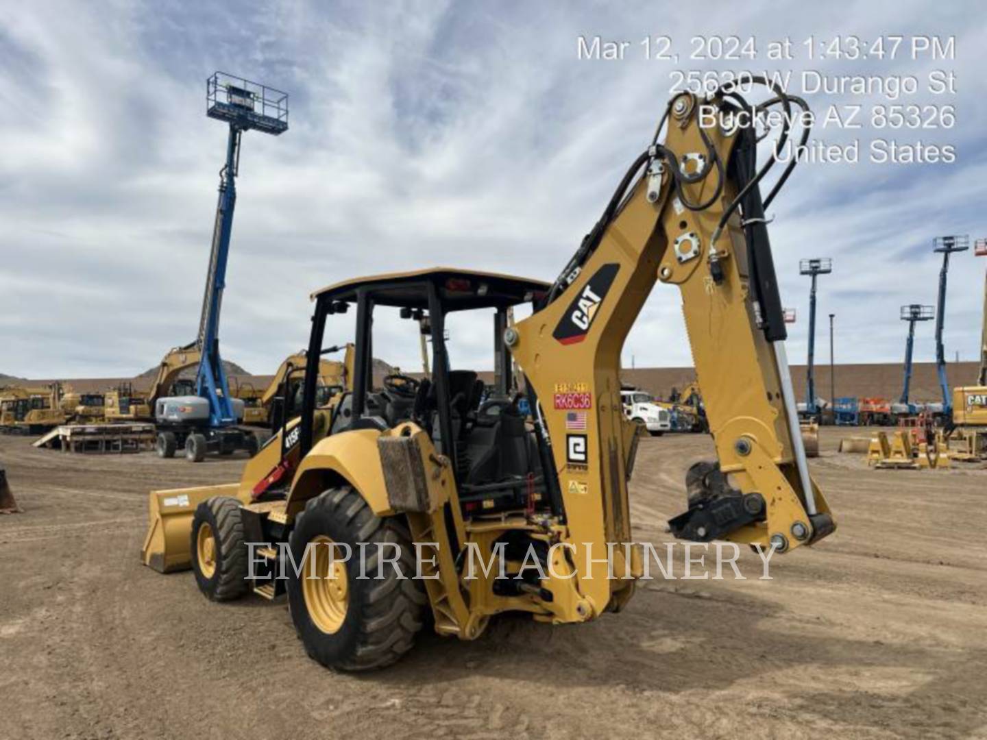 Cat 415F2 4EOP, Backhoe Loader, 1961 hours, S/N: HWA00853, 2019 - Image 4