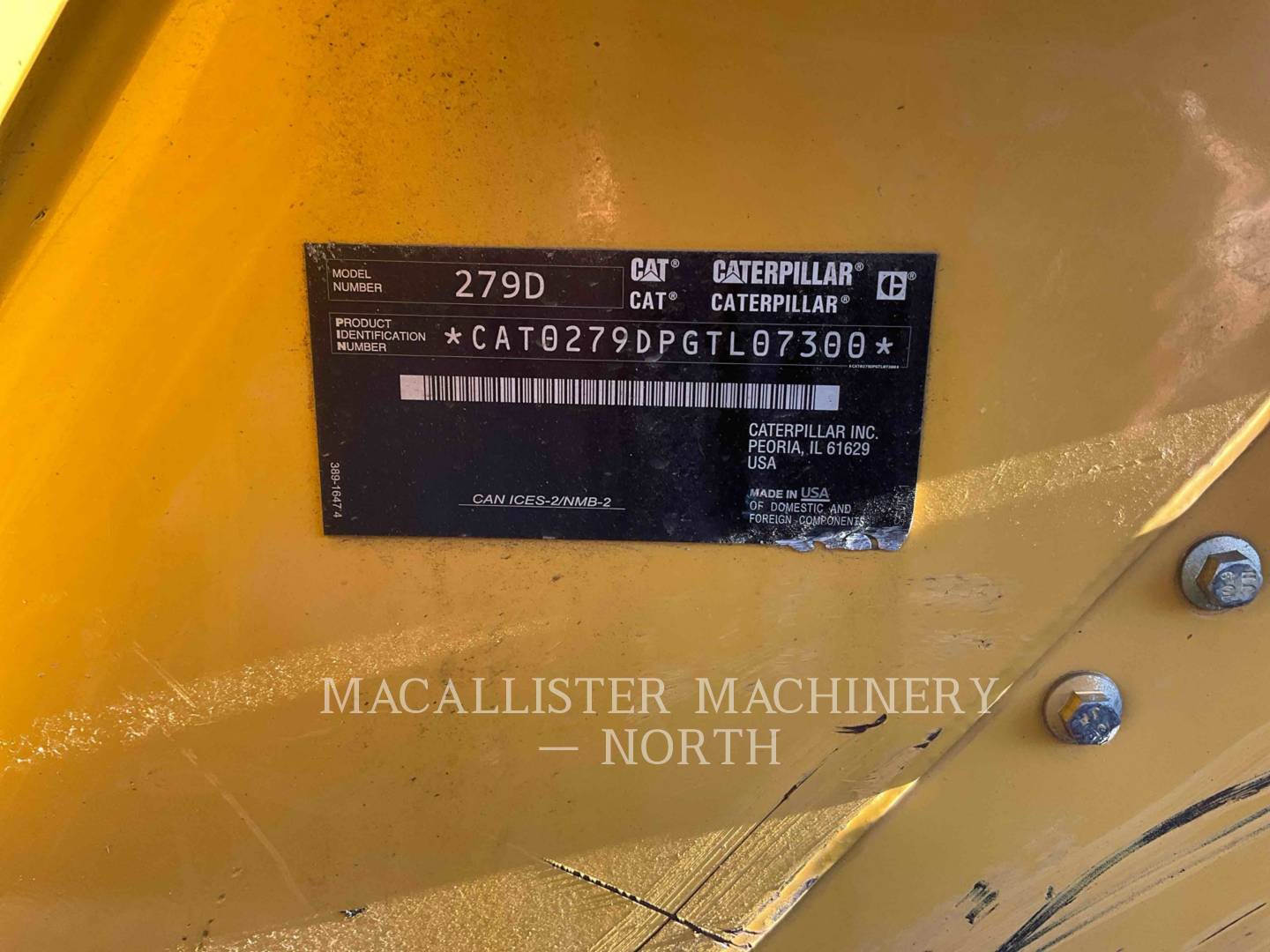 Caterpillar 279D, 1468 hours, S/N: GTL07300, 2019 - Image 6
