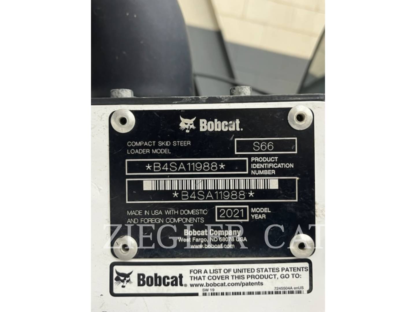 Bobcat S66, Skid Steer Loader, 1752 hours, S/N: B4SA11988, 2021 - Image 6