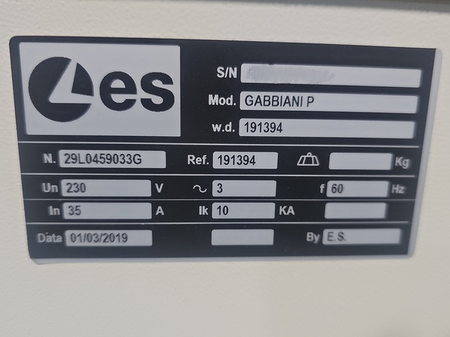 SCM Gabbiani #P75, Automatic Front Load Panel Beam Saw, 500 hours, pristine condition, 2019 - Image 7