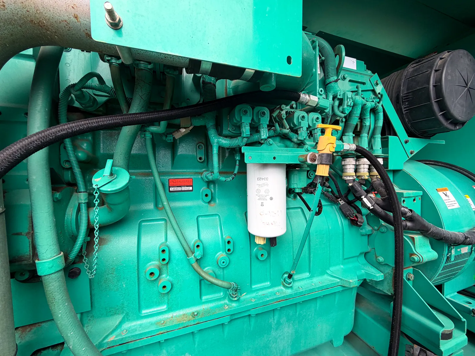350 KW Cummins, diesel generator, trailer/enclosed enclosure, 2003 - Image 4