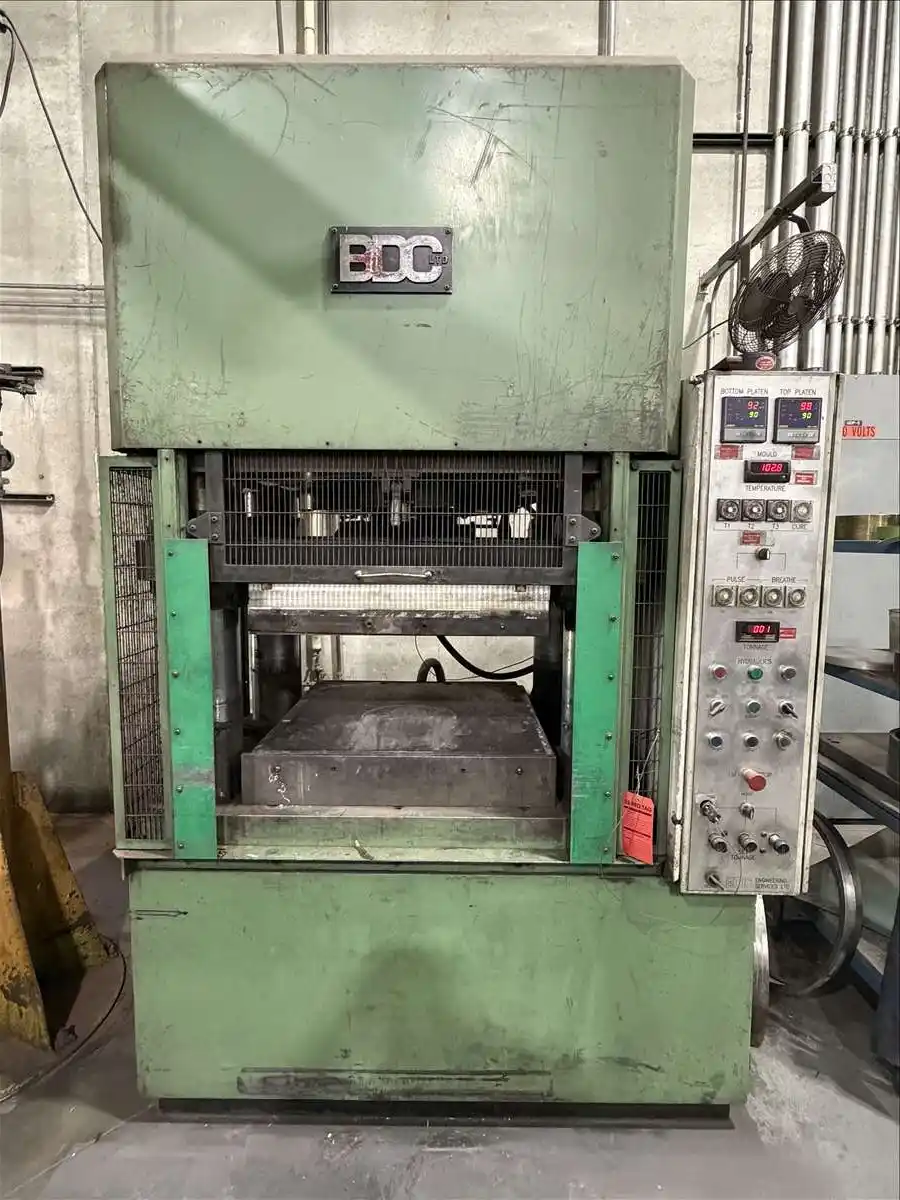 300 Ton, BDC, compression molding press, electric heated platens, 400&deg;F, 30" x 30" platen - Image 1