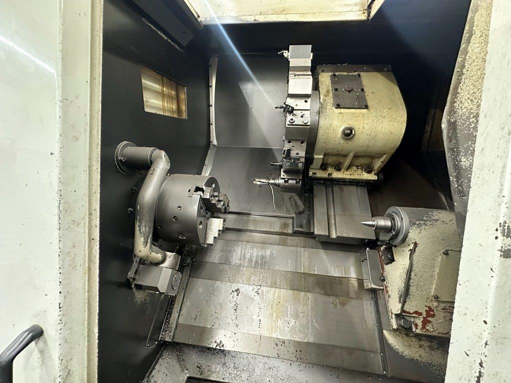 Hwacheon #Hi-ECO-35, CNC turning center, 16.3" swing, 3" bar, 47.3" centers, 25-2500 RPM, 30 HP, Fanuc 18T - Image 3