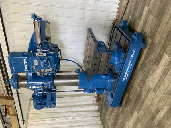 3' -11" Carlton #1A, radial drill, 41" x 30" base area, #4MR, power column clamp, power elevation, 5 HP - Image 1